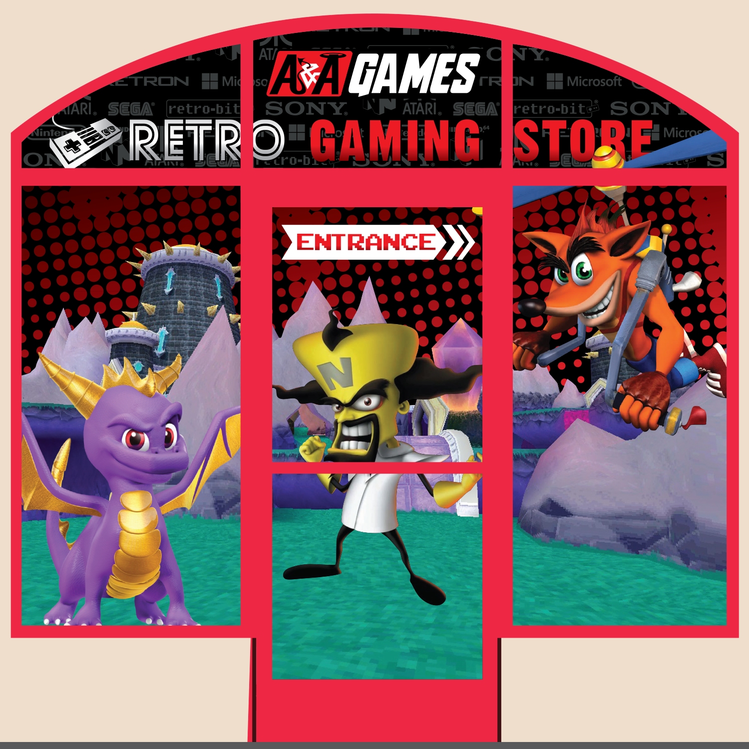 A&A Games Window Design